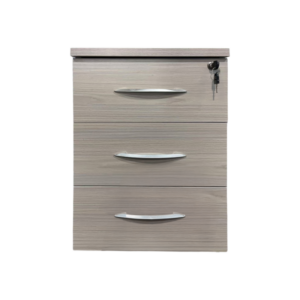 Συρταριέρα γραφείου τροχήλατη Armadi pakoworld σε sonoma-λευκή απόχρωση 40x40x55εκ-367-000016