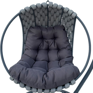 Κούνια φωλιά με βάση Makito pakoworld μέταλλο-pvc σε γκρι απόχρωση 100x105x195εκ-368-000004