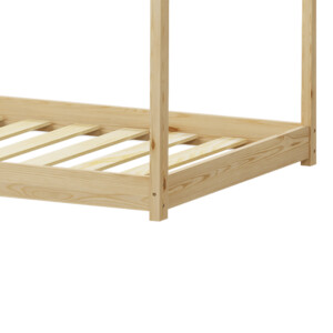 Παιδικό κρεβάτι Nino τ. Montessori pakoworld ξύλο πεύκου σε φυσική απόχρωση 90x190εκ-370-000001