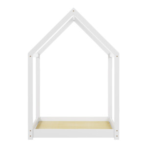 Παιδικό κρεβάτι Nino τ. Montessori pakoworld ξύλο πεύκου σε λευκή απόχρωση 90x190εκ-370-000002