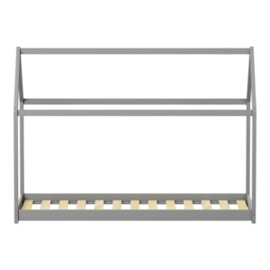 Παιδικό κρεβάτι Nino τ. Montessori pakoworld ξύλο πεύκου σε γκρι απόχρωση 90x190εκ-370-000003