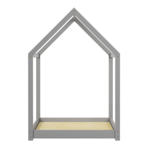 Παιδικό κρεβάτι Nino τ. Montessori pakoworld ξύλο πεύκου σε γκρι απόχρωση 90x190εκ-370-000003