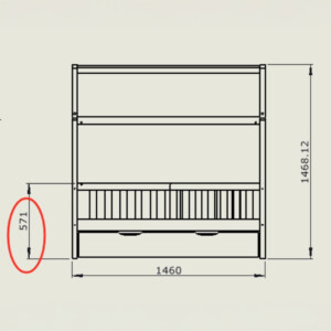 Παιδικό κρεβάτι Bendina τ.Montessori με συρτάρι pakoworld ξύλο πεύκου σε φυσική απόχρωση 70x140εκ-370-000008