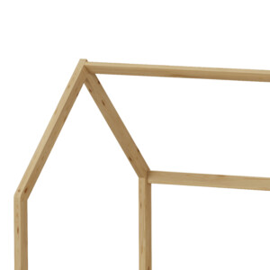 Παιδικό κρεβάτι Callan τ.Montessori με κιγκλίδωμα pakoworld ξύλο πεύκου σε φυσική απόχρωση 90x190εκ-370-000010