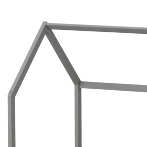 Παιδικό κρεβάτι Callan τ.Montessori με κιγκλίδωμα pakoworld ξύλο πεύκου σε γκρι απόχρωση 90x190εκ-370-000012