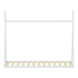 Παιδικό κρεβάτι Lilly τ.Montessori pakoworld ξύλο πεύκου σε λευκή απόχρωση 90x190εκ-370-000016