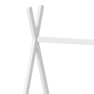 Παιδικό κρεβάτι Lilly τ.Montessori pakoworld ξύλο πεύκου σε λευκή απόχρωση 90x190εκ-370-000016