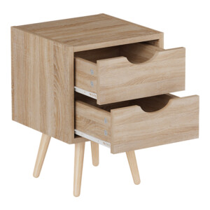 Κομοδίνο Selma pakoworld σε φυσική απόχρωση 29.7x29.7x45εκ-370-000027