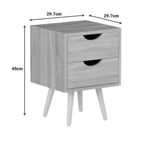 Κομοδίνο Selma pakoworld σε φυσική απόχρωση 29.7x29.7x45εκ-370-000027