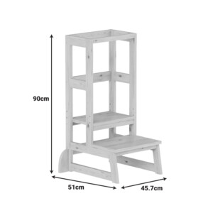 Παιδικός πύργος εκμάθησης Chiquel pakoworld τ.Montessori ξύλο σε φυσική απόχρωση 45.7x51x90εκ-370-000028