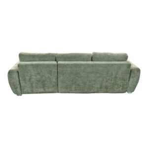 Γωνιακός αναστρέψιμος καναπές-κρεβάτι Vivad pakoworld ύφασμα σε μέντα απόχρωση 275x164x91εκ-371-000002