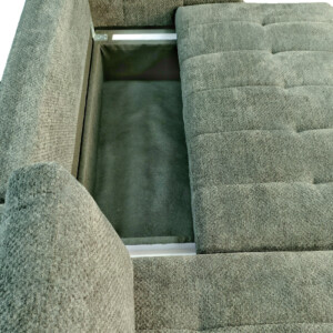 Γωνιακός αναστρέψιμος καναπές-κρεβάτι Vivad pakoworld ύφασμα σε μέντα απόχρωση 275x164x91εκ-371-000002