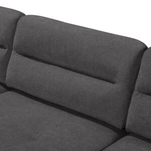 Γωνιακός καναπές δεξιά γωνία Camile pakoworld ύφασμα σε ανθρακί απόχρωση 270x174x95εκ-371-000006