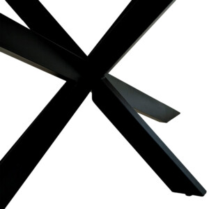 Τραπέζι Miles pakoworld μασίφ ξύλο ακακίας πάχους 3.7-4εκ σε φυσική απόχρωση με μαύρα μεταλλικά πόδια 200x100x76εκ-372-000013