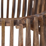 Τραπέζι σαλονιού Mable pakoworld mango ξύλο σε φυσική απόχρωση με επιφάνεια μαρμάρου Φ120x45εκ-372-000017