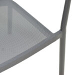 Πολυθρόνα στοιβαζόμενη Convince pakoworld γκρι αλουμίνιο-pe rattan ανθρακί-textilene σε γκρι απόχρωση 56x63x82εκ-373-000002