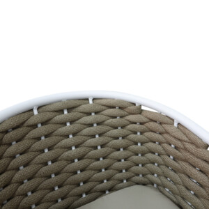 Πολυθρόνα Noevo pakoworld αλουμίνιο με λευκό σκελετό-φυσικό σχοινί 57x62x77εκ-373-000007