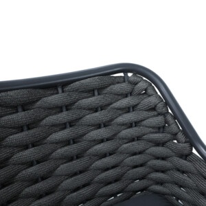 Σκαμπό μπαρ Zuki pakoworld αλουμίνιο με γκρι σκελετό και μαξιλάρι 55x54x109εκ-373-000008