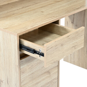 Γραφείο εργασίας Secreta pakoworld με ράφι σε oak απόχρωση 110x50x135εκ-375-000010