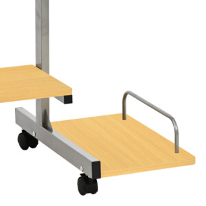 Γραφείο υπολογιστή Veronce pakoworld σε φυσική απόχρωση με μεταλλικό σκελετό 89x47x71εκ-375-000012