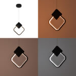 Φωτιστικό οροφής led Gardio I pakoworld μέταλλο σε μαύρη απόχρωση 23x2x23εκ-377-000007