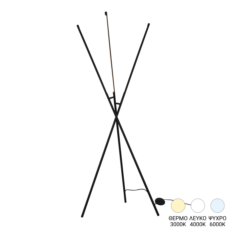 Φωτιστικό δαπέδου Loly pakoworld led μέταλλο σε μαύρη απόχρωση 40x40x145εκ-377-000020 Φωτιστικό δαπέδου Loly pakoworld led μέταλλο σε μαύρη απόχρωση 40x40x145εκ-377-000020