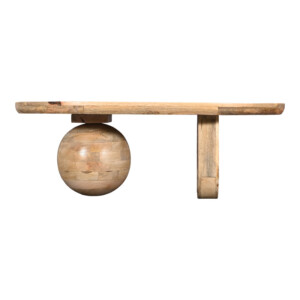 Τραπέζι σαλονιού Kane pakoworld μασίφ ξύλο ακακίας σε φυσική απόχρωση 110x72x38εκ-379-000001