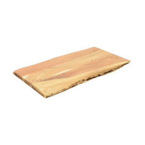 Επιφάνεια τραπεζιού Pozier pakoworld μασίφ ξύλο ακακίας σε φυσική απόχρωση 160x90x4εκ-379-000024