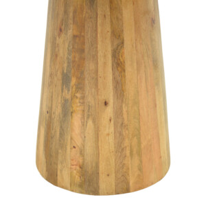 Τραπέζι Rahma I pakoworld μασιφ ξύλο mango 3εκ σε φυσική απόχρωση Φ120x77εκ-379-000029