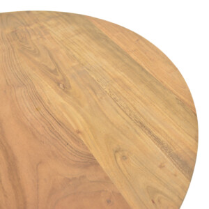 Τραπέζι σαλονιού Radiane pakoworld μασίφ ξύλο ακακίας σε φυσική απόχρωση Φ80x40εκ-379-000042