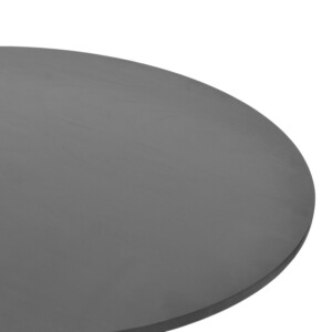 Τραπέζι σαλονιού Radiane pakoworld μασίφ ξύλο ακακίας σε μαύρη απόχρωση Φ80x40εκ-379-000043