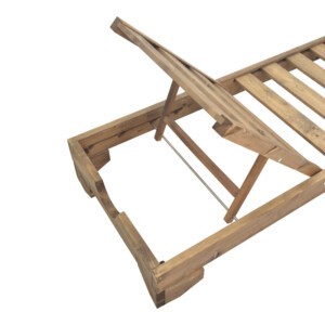 Ξαπλώστρα Fendy pakoworld ξύλο ελάτου σε καρυδί απόχρωση 71.5x200x24εκ-380-000002