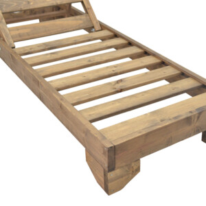 Ξαπλώστρα Fendy pakoworld ξύλο ελάτου σε καρυδί απόχρωση 71.5x200x24εκ-380-000002