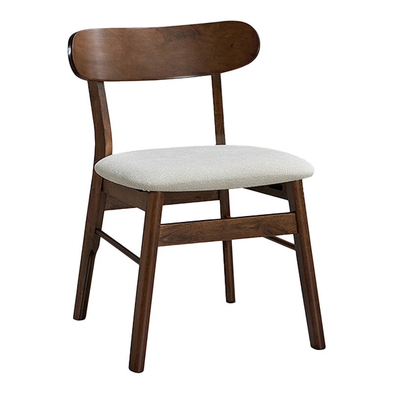 Καρέκλα Cairo pakoworld rubberwood σε καρυδί-εκρού απόχρωση 47x47x76εκ-381-000006 Καρέκλα Cairo pakoworld rubberwood σε καρυδί-εκρού απόχρωση 47x47x76εκ-381-000006