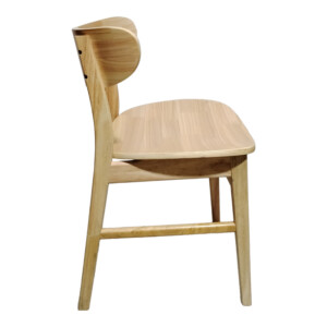 Καρέκλα Lumnia pakoworld rubberwood σε φυσική απόχρωση 46x50x76εκ-382-000008