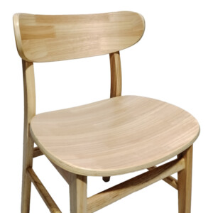 Καρέκλα Lumnia pakoworld rubberwood σε φυσική απόχρωση 46x50x76εκ-382-000008