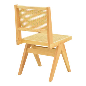 Καρέκλα Winslow pakoworld rubberwood-rattan σε φυσική απόχρωση 46x58x80εκ-382-000012