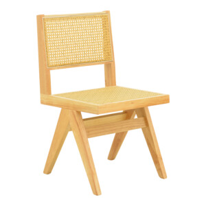 Καρέκλα Winslow pakoworld rubberwood-rattan σε φυσική απόχρωση 46x58x80εκ-382-000012