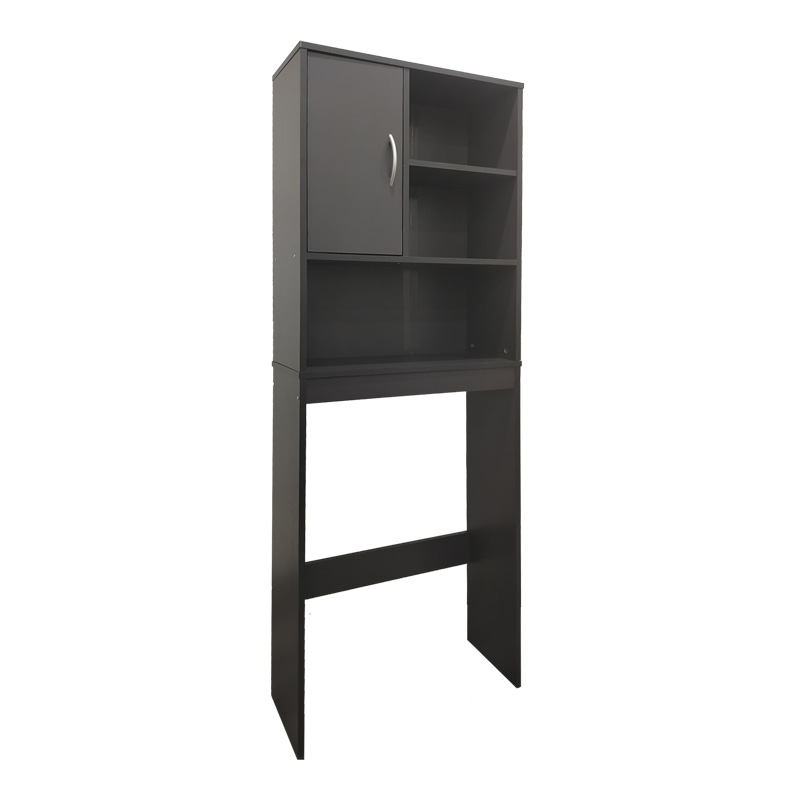 Έπιπλο πλυντηρίου Tazien pakoworld σε ανθρακί απόχρωση 60x24x168.5εκ-383-000002