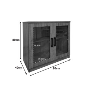 Παπουτσοθήκη-ντουλάπι Sapato pakoworld σε oak απόχρωση 80x40x80εκ-383-000017