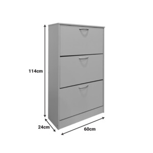 Παπουτσοθήκη Savaz pakoworld σε λευκή απόχρωση 60x24x114εκ-383-000021
