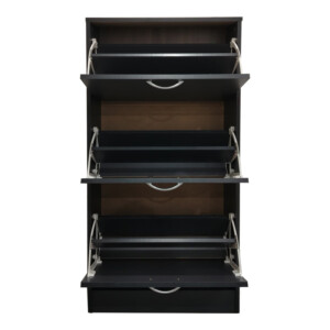 Παπουτσοθήκη Savaz pakoworld σε ανθρακί απόχρωση 60x24x114εκ-383-000023