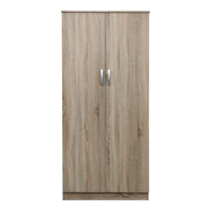 Ντουλάπα δίφυλλη Lego pakoworld σε Sonoma απόχρωση 80x42x180εκ-383-000048