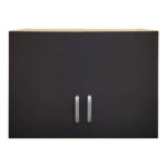 Πατάρι ντουλάπας δίφυλλο Athos pakoworld σε sonoma-ανθρακί απόχρωση 80x42x60εκ-383-000064