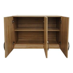 Πατάρι ντουλάπας τρίφυλλο Lego pakoworld σε sonoma απόχρωση 90x41.5x60εκ-383-000066