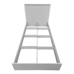 Κρεβάτι Athos pakoworld σε λευκή απόχρωση 90x190εκ-383-000089