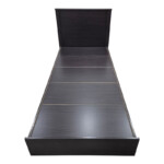 Κρεβάτι Athos pakoworld σε wenge απόχρωση 90x190εκ-383-000092