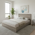 Κρεβάτι Athos pakoworld σε sonoma απόχρωση 140x200εκ-383-000093