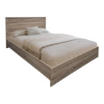 Κρεβάτι Athos pakoworld σε sonoma απόχρωση 140x200εκ-383-000093