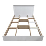 Κρεβάτι Athos pakoworld σε λευκή απόχρωση 140x200εκ-383-000094